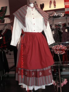 Traje de aldeana vasca para niña A10